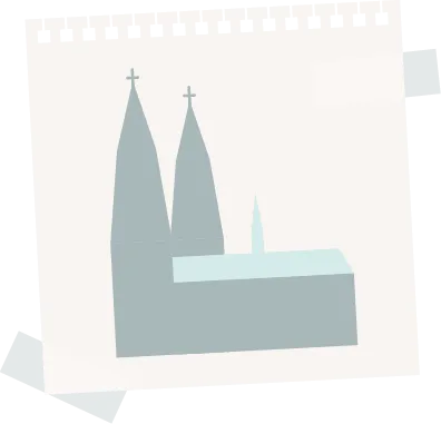 Grafik von Kirche