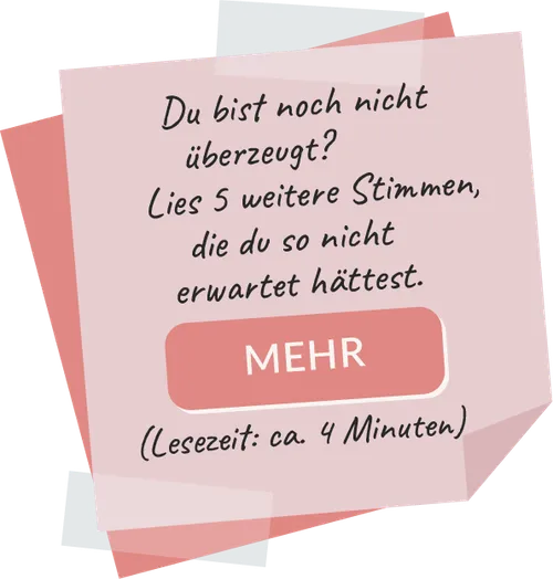 Post-it mit Link zu weiterführendem Blogartikel