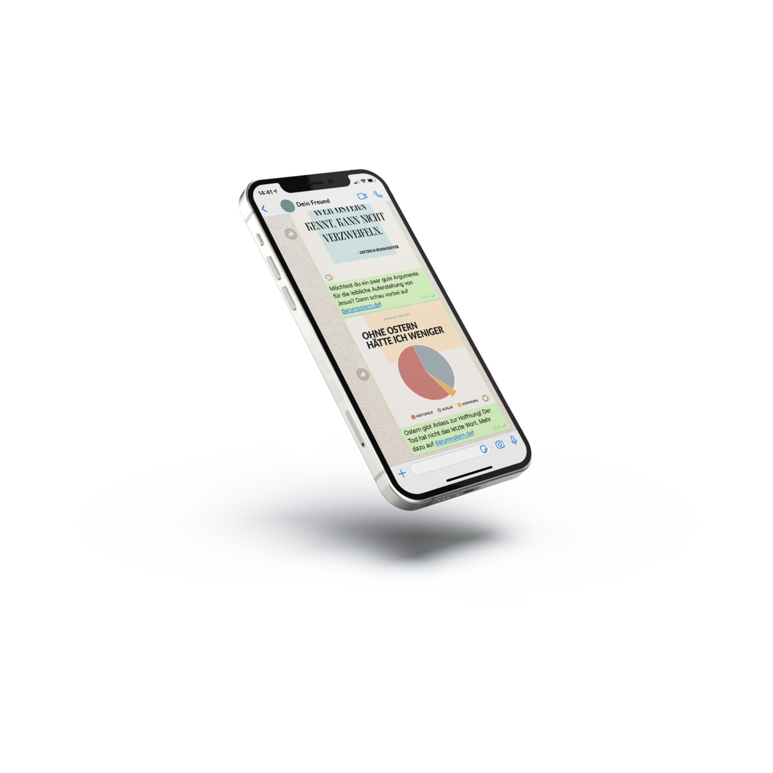 Smartphone ohne Hand WhatsApp mit gefühlte Realität ohne Ostern hätte ich weniger